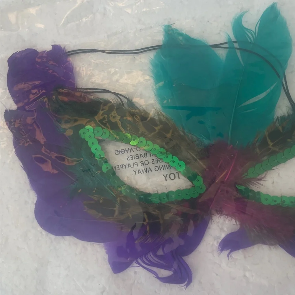 Feather sequin Masquerade Mask Halloween cosplay theater costume party new